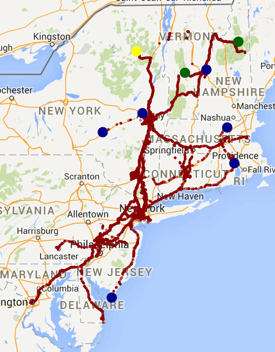 Northeast Annotated Map